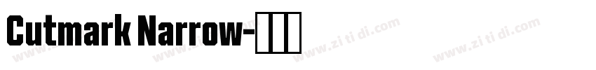 Cutmark Narrow字体转换